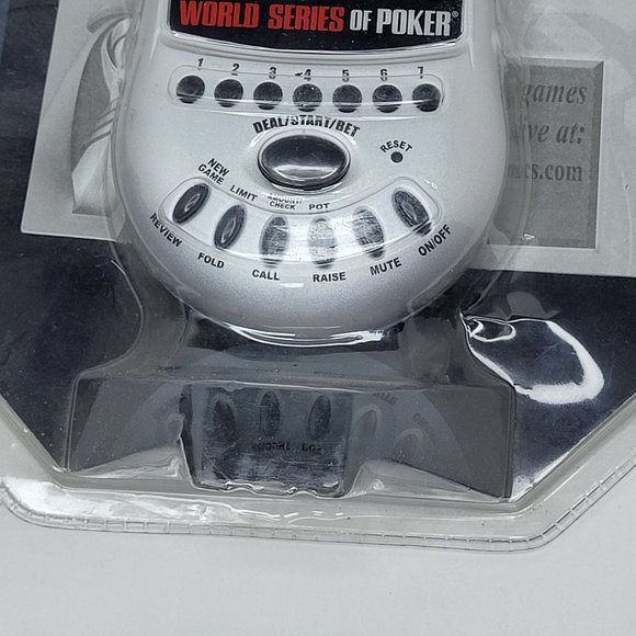 Vintage Texas Hold Em Poker Handheld Excalibur World Series Electronic Game - Picture 4 of 12